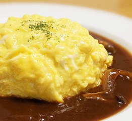 デミグラスソースのオムライス